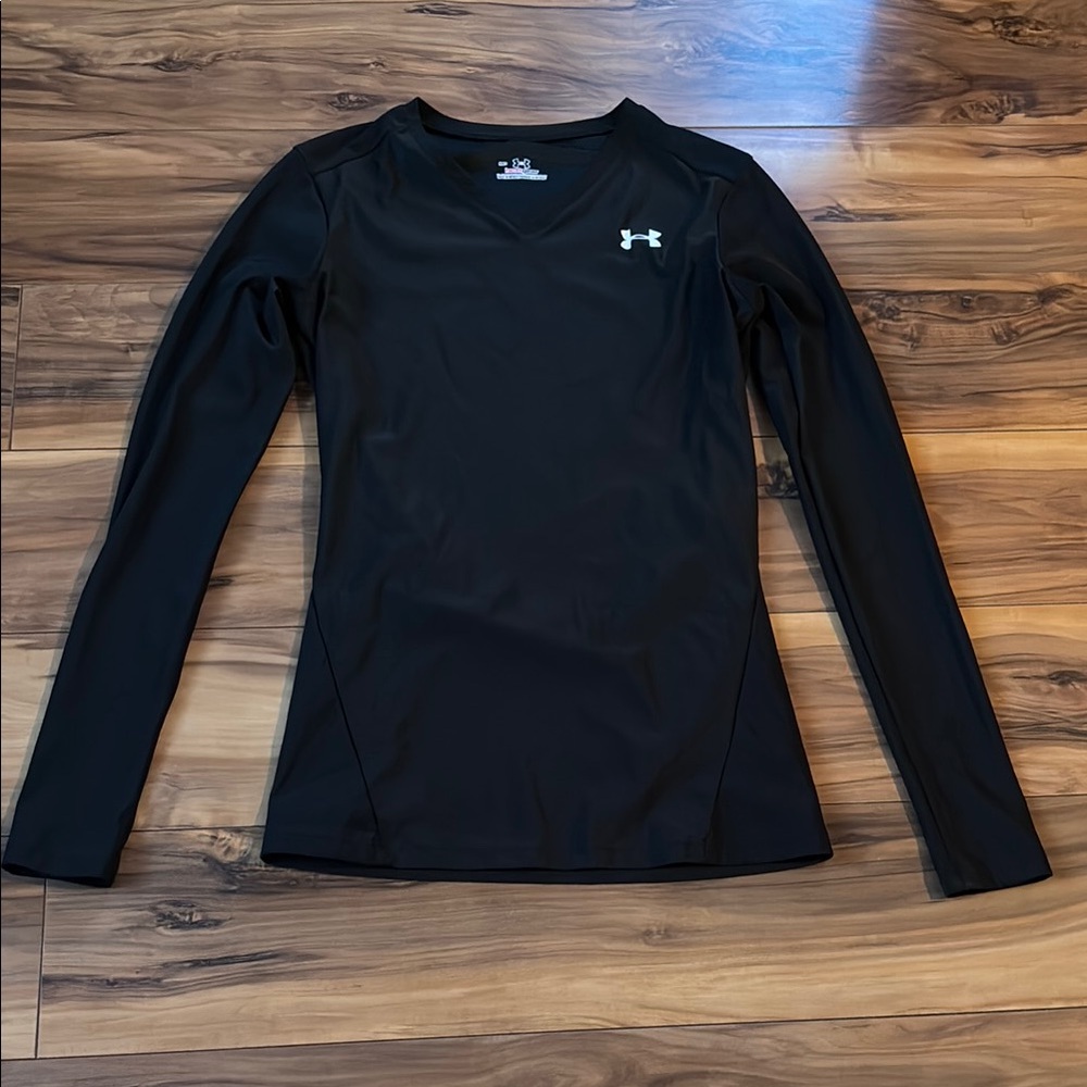 Under Armour Black Fitted Long Sleeve Tee
